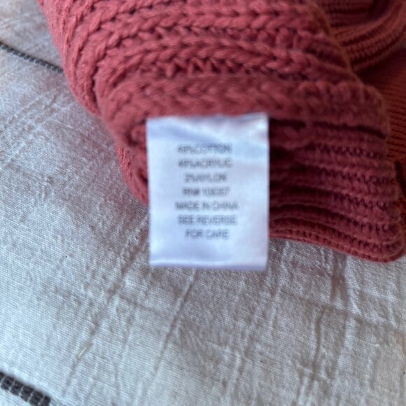 Evereve Chunky Fisherman Crewneck Sweater | Size XS - Picture 6 of 7